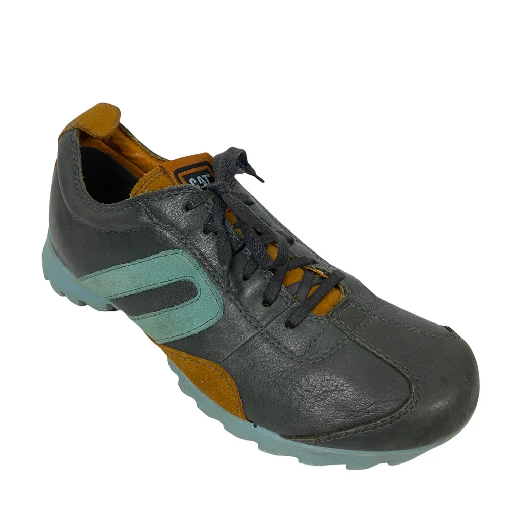 CAT Caterpillar Sneakers Womens 10 Gray Blue Athletic Shoe‎ Workwear Style 71871